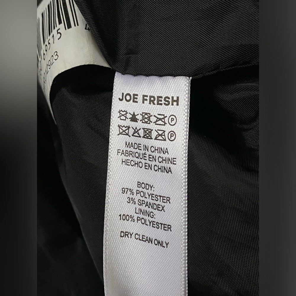 Joe Fresh White and Black Plaid Coat, Size Small - Picture 10 of 10